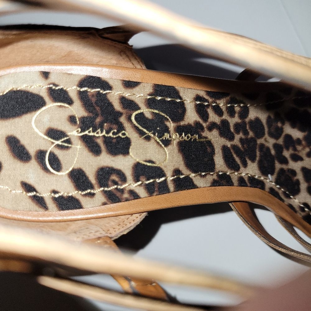 Jessica Simpson Sandals Camie Brown Size 9B - Picture 7 of 8